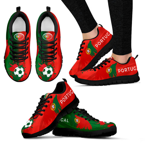 Women's Portugal World Cup Sneakers - Black