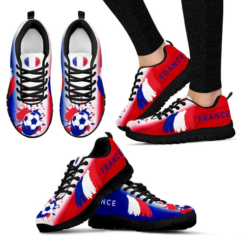 Women's France World Cup Sneakers - Black