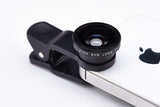 Fish eye lens 3 in 1 universal mobile phone camera wide+macro+fisheye lenses for iphone samsung universal cell phone lenovo LG