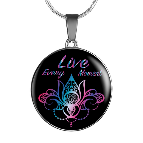 Live Every Moment Luxury Spirit Charm Necklace