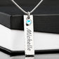 PERSONALIZED BIRTHSTONE NAME NECKLACE