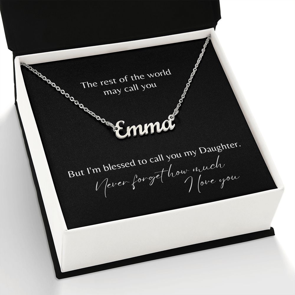 My Daughter Name Necklace