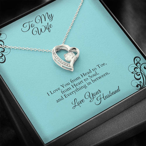 LOVE YOU ETERNAL HEART NECKLACE