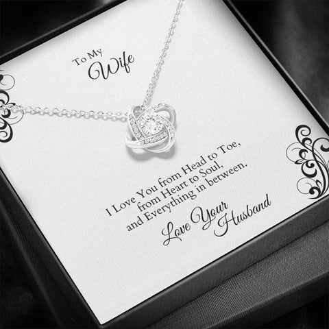 TO MY WIFE INFINITY LOVE NECKLACE